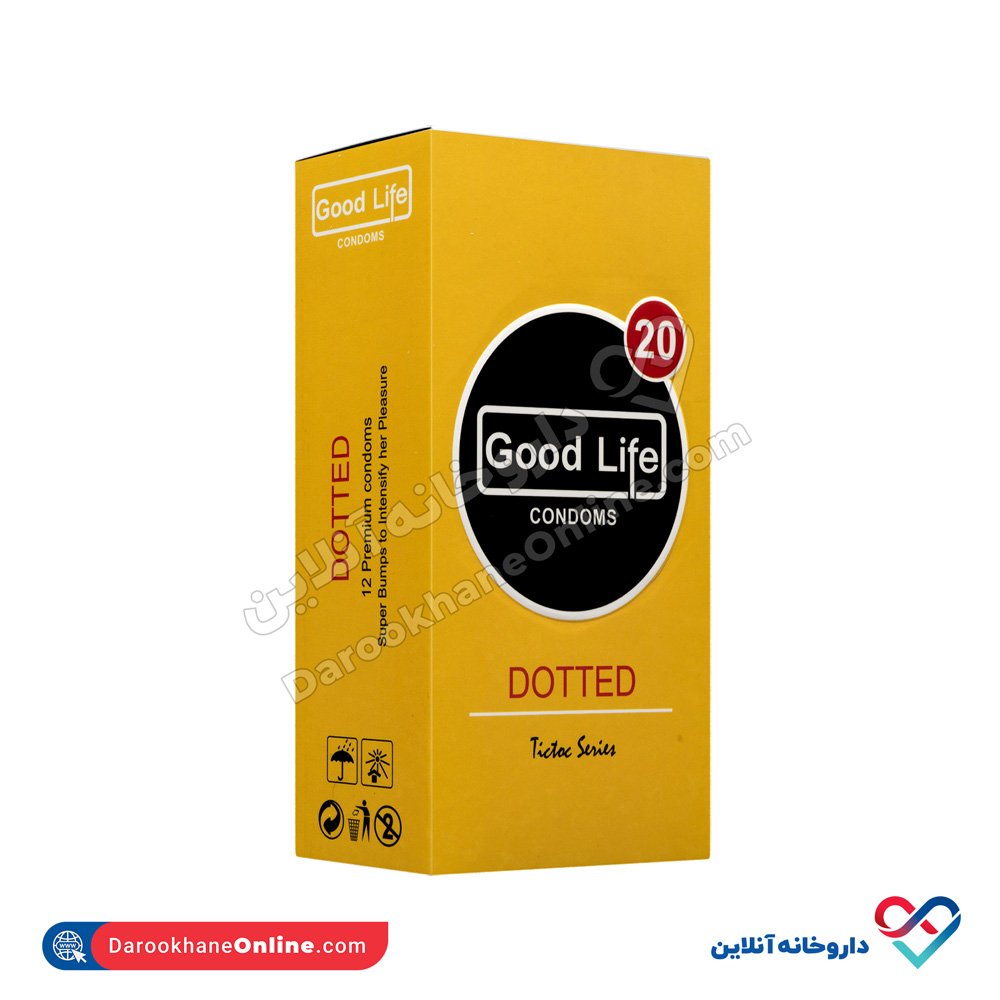 تصویر کاندوم خاردار dotted گودلایف 12 عددی